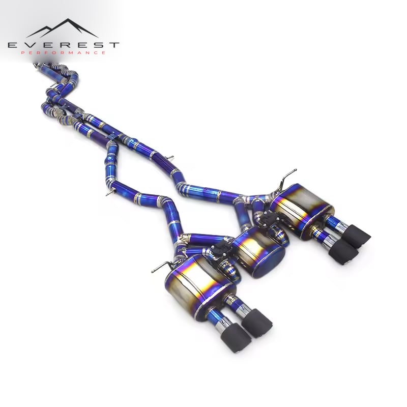 Lightweight Catback for BMW M3/M4 F80/F82 3.0T 2015-2019 Titanium Exhaust Pipes Muffler Valvetronic