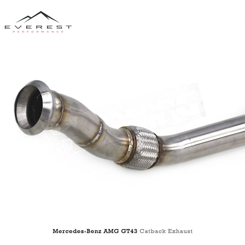 SS304L Exhaust Pipe System for Mercedes-Benz GT43 AMG 3.0T 2019-2023 Valvetronic Muffler Modified Sounds Exhaust System