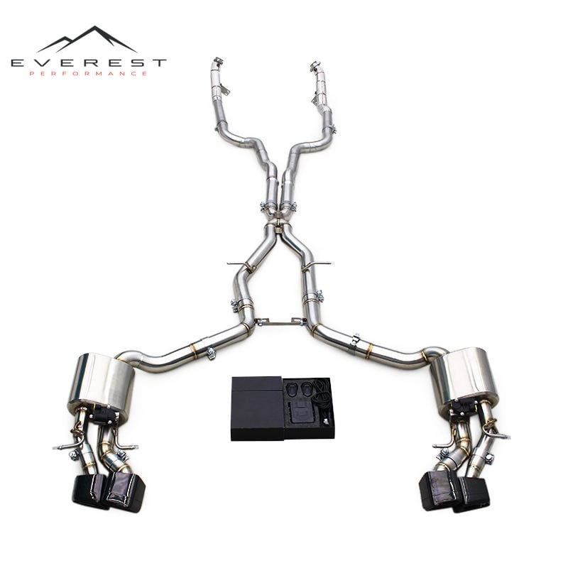 Race Complete Sport Full Exhaust for Mercedes-Benz CLS550 V8 4.7L 2010-2016 Valvetronic Catback Downpipe Enhanced Sound Exhaust