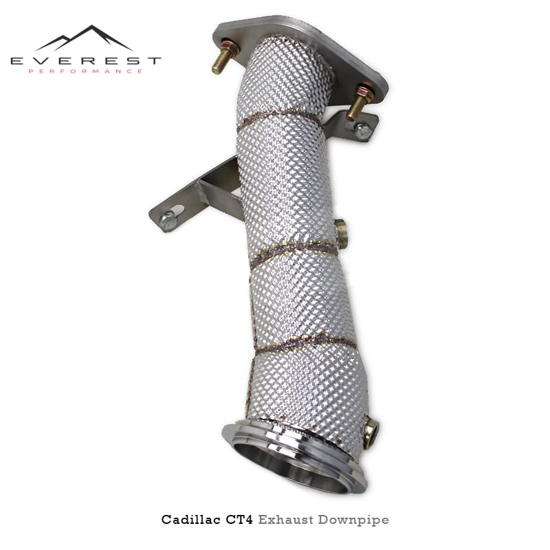 Direct-fit Straight Exhaust Downpipe for Cadillac CT4 2.0T 2019-2023 Stainless Steel Straight Pipes Exhaust Downpipe Test Pipes