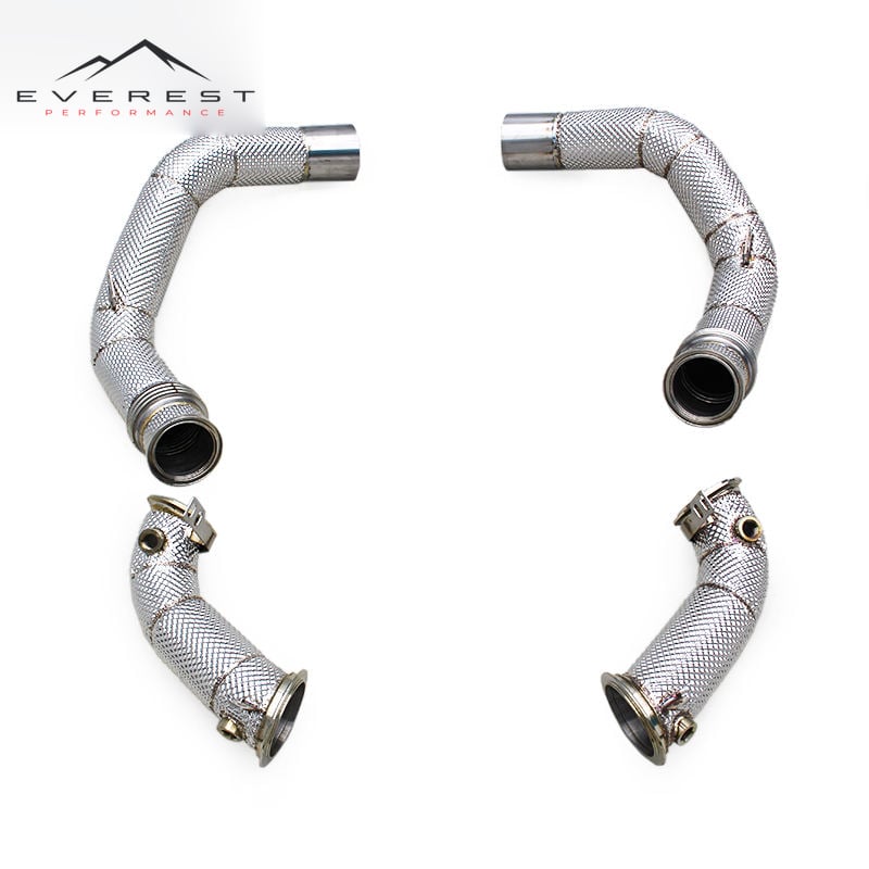 Auto Car Exhaust System for BMW X5M/X6M/M8 F91/F95/F96 Stainless Steel Competition Pipe Free Flow Exhaust Downpipe