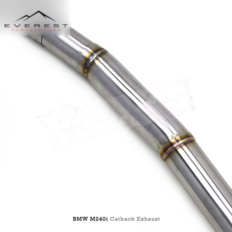 SS304 Exhaust Pipe System for BMW M240/M240i F22/G42 3.0T 2017-2024 Single Midpipe Valvetronic Catback Exhaust