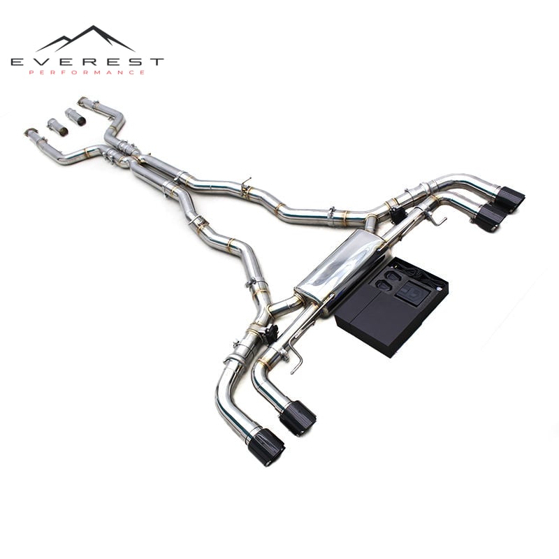 Custom Active X-pipe Sound Catback for BMW X5M/X6M F95/F96/LCI 4.4TT 2020-2024 Stainless Steel Muffler Exhaust Pipe System