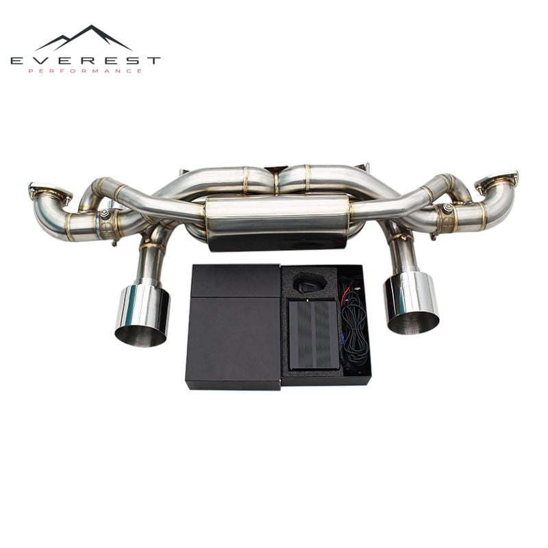 Stainless Steel Catback Exhaust Pipes for Porsche 718 Cayman GT4 RS 4.0L 2022-2025 Racing Exhaust Muffler Valve System