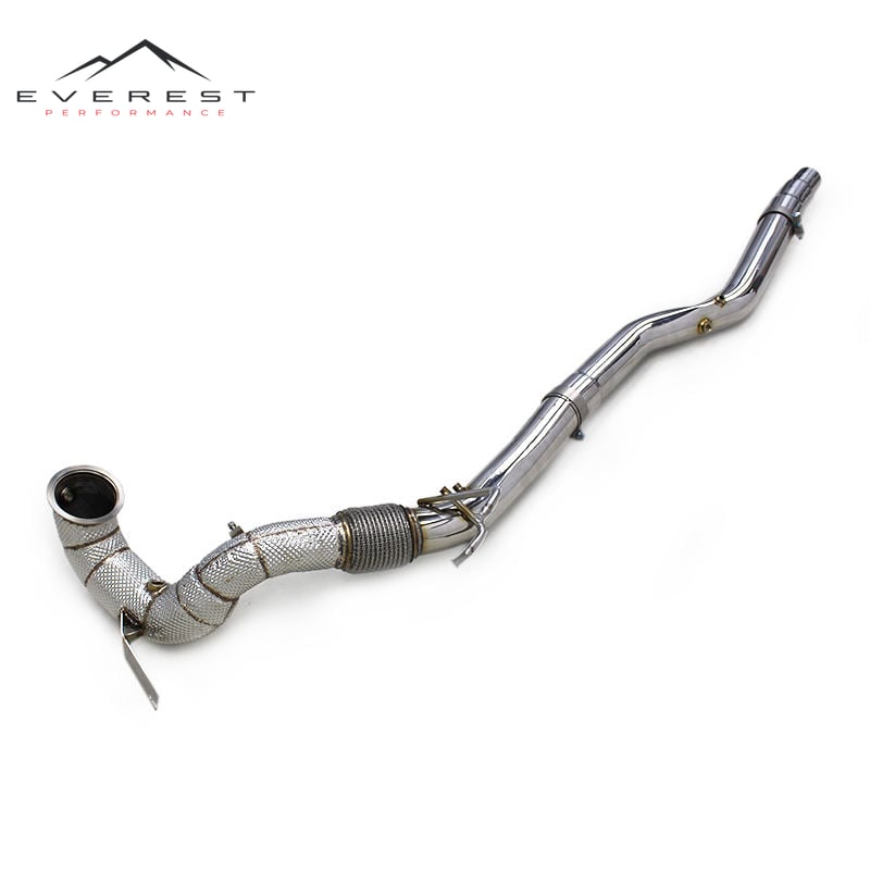 Straight Downpipe for Audi S3 2.0T 2015-2024 Stainless Steel Heat Shield Exhaust Pipe Downpipe Car Exhaust System