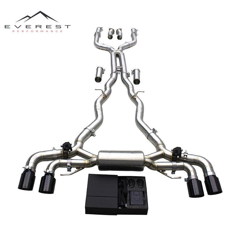 SUS304 Pipe Muffler Exhaust for BMW M8 F92/F93 4.4TT 2019-2024 Racing Exhaust Pipe with Electronic Valve System
