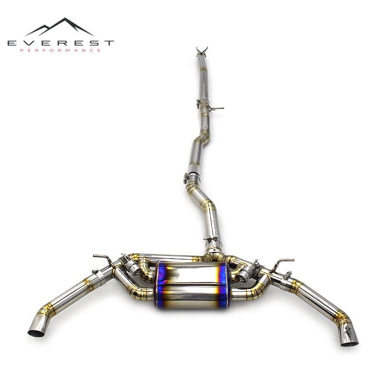 Titanium Alloy Escape Catback Exhaust for Mercedes-Benz CLA45 AMG 2.0T 2014-2019 Cutout Valve Muffler Exhaust Pipe