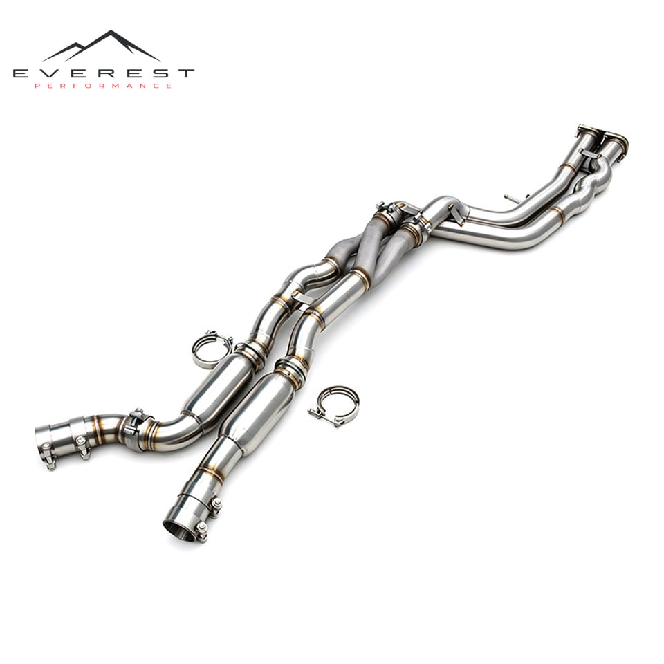 SS304L Middle Pipes with Z Pipe for BMW M2C/M2 Competition S55 F87 3.0T 2018-2023 High Quality Length Mid-Pipe Exhaust Equal