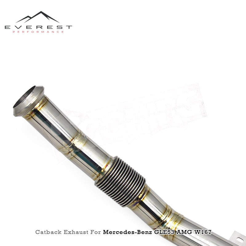 Titanium Valvetronic Valved Muffler Exhaust Pipe System for Mercedes-Benz GLE53 AMG W167 3.0T 2020-2024 Sport Car