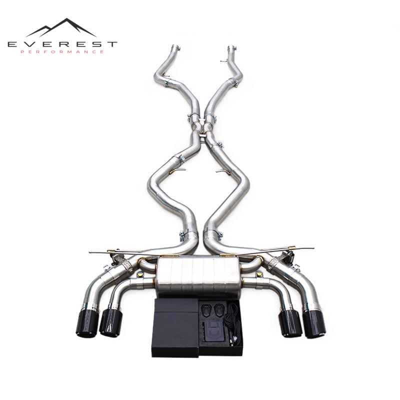 Valved Muffler for BMW X5M/X6M E70/E71 4.4TT 2010-2014 Stainless Steel Exhaust Pipes Racing Sport Exhaust Parts