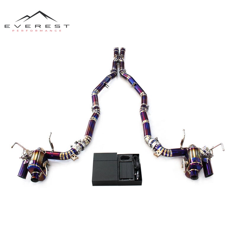 Titanium Alloy Exhaust for Ferrari 812 6.5L V12 2017-2021+ Vacuum Valve with Independent Controller