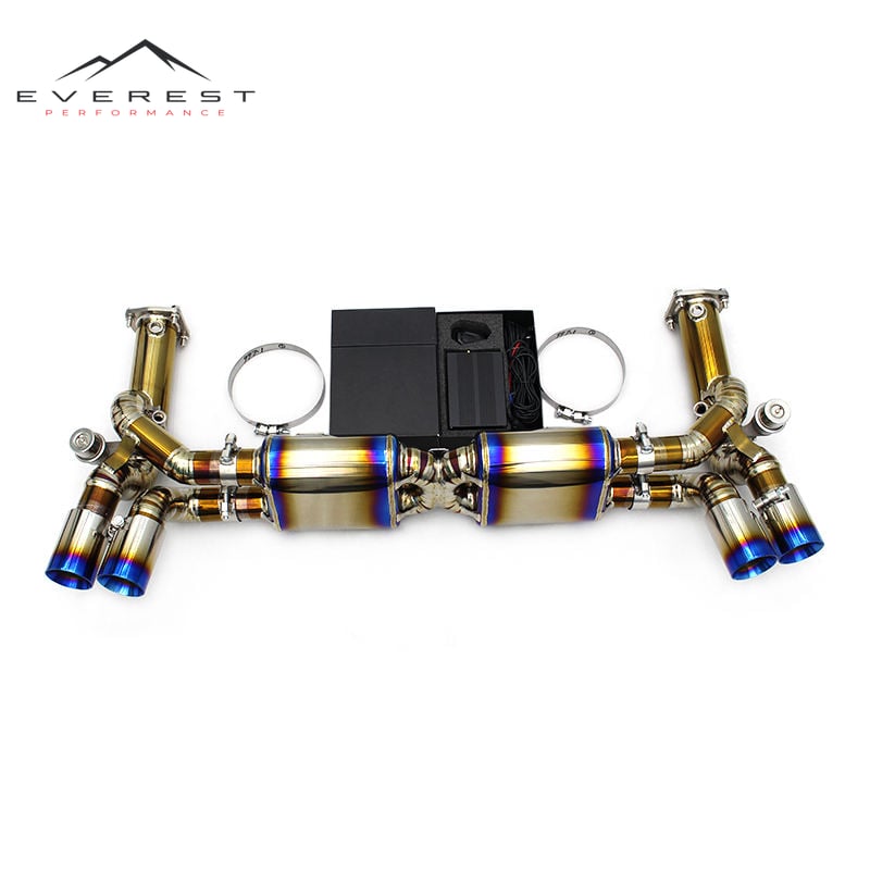 Exhaust System with Valve Control for Porsche 911 997.1 Turbo 3.6T 2004-2007 Sport Car Titanium Exhaust Pipes Muffler