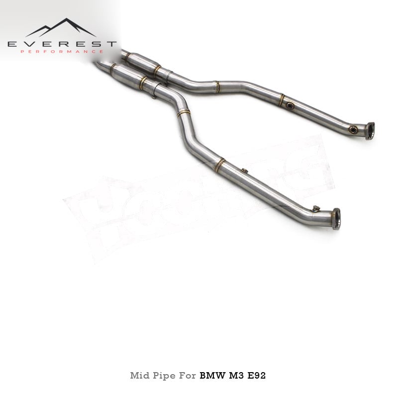Race X Midpipe Ready Stock for BMW M3 E90/E92/E93 4.0L 2008-2013 Exhaust Pipe Catback Front Part Resonated X Mid Pipe