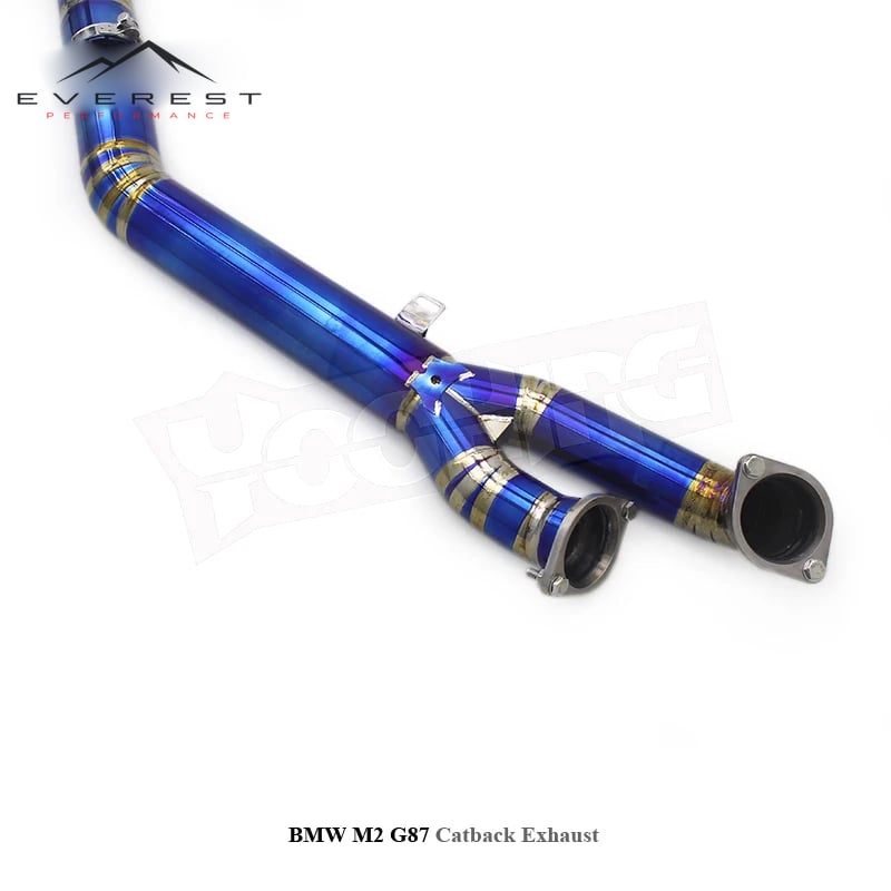 Titanium Lightweight Valvetronic Valved Muffler Exhaust Pipe System for BMW M2 G87 2023 Catback System With Bracket