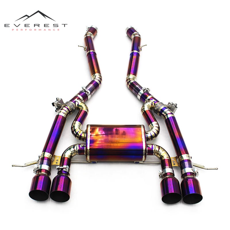 Axle Exhaust Pipes with Valve System for BMW M3/M4 G80/G82 3.0T 2021-2026 Racing Titanium Exhaust Pipe Muffler