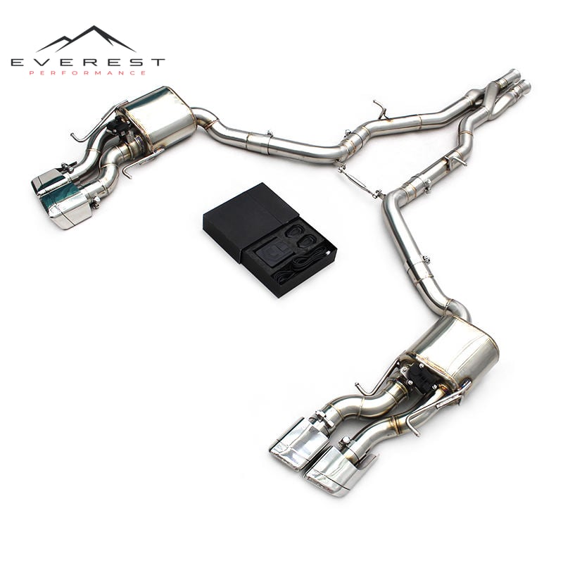 Valvetronic Exhaust Pipes for Mercedes-Benz CLS550 V8 4.7L 2010-2016 Stainless Steel Z Pipe Catback Muffler