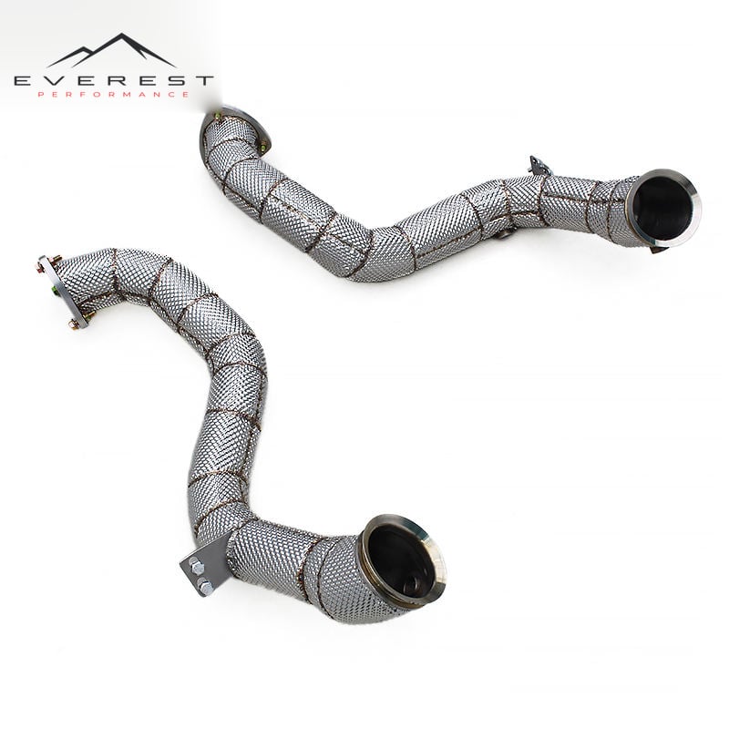 Stainless Steel Downpipe Pipes for Aston Martin Vantage V8 4.0T 2018+ SUS304 Free Flow Performance Racing Exhaust System