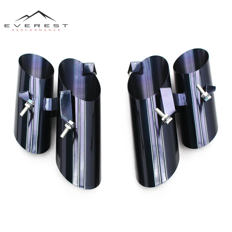 Electroplated Black Exhaust Tips for Lamborghini Huracan LP580 2014-2019 Black Rear Tail Dual Exhaust Muffler Tip Pipes