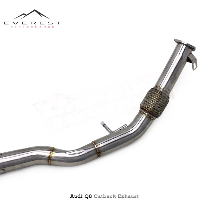 SS304 Exhaust Pipe System for Audi Q8 2.0T/3.0T 2019-2024 Racing Electronic Valve Catback Exhaust With Remote Control