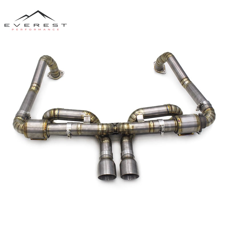 Racing Highly Recommend Titanium Exhaust System for Porsche 718 Cayman 2.0T/2.5T Valved Muffler Valvetronic Pipe Mirror Polished