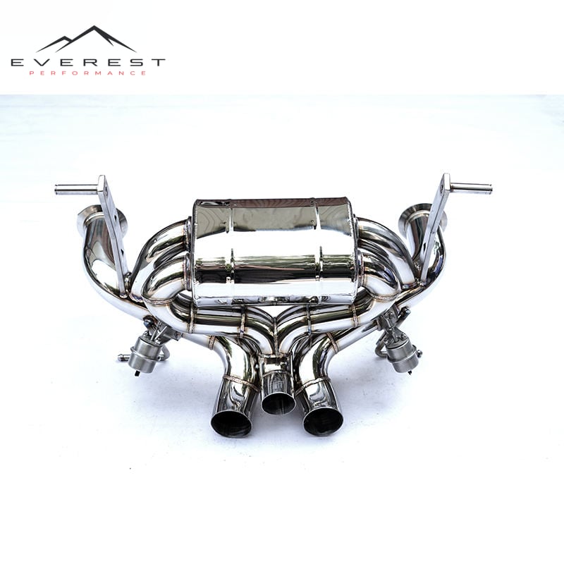 High Quality Exhaust Catback 304 Stainless Steel Exhaust Pipes for Lamborghini LP740 Exhaust System Without Valve Control