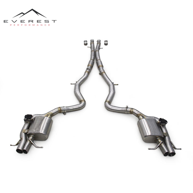 Auto Performance Valved Exhaust Catback System for Mercedes-Benz S560 W222 2018-2019 Car Exhaust Muffler Catback Exhaust