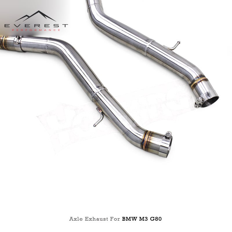 Racing Rear Section for BMW M3/M4 G80/G82 S58 3.0T 2021-2023 Catback Exhaust Valvetronic Mufler Exhaust System Axle Back Pipes