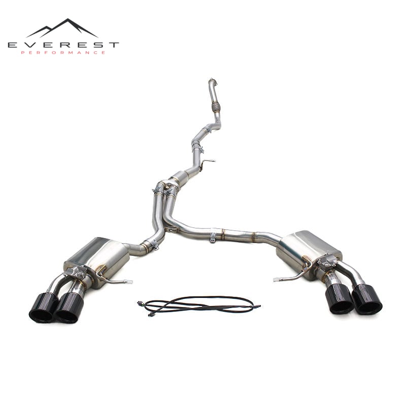 Racing SS304 Catback Exhaust Pipes System for Porsche Macan 2.0T 2019-2024 Sport Car With Valve Muffler Complete Exhaust