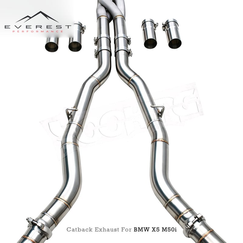SS304L Exhaust Pipe System for BMW X5 M50i G05 4.4TT 2019-2024 with Z Pipe Valvetronic Catback Exhaust Four Outlet Nozzle