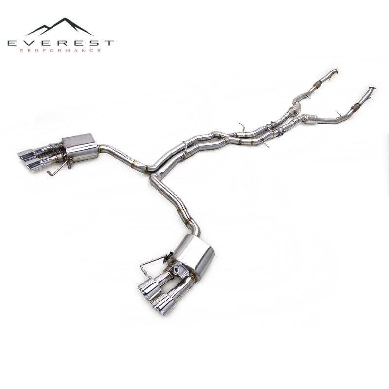 304 Stainless Steel Exhaust Muffler Valve Control Catback Exhaust for Audi A8 D4/D5 2.5L/3.0T/4.0T 2011-2023 Valvetronic Exhaust