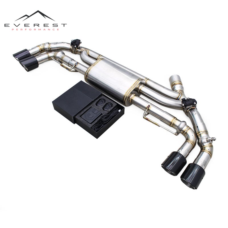 Rear Muffler Section for BMW X5 G05 45E/50E 2019+ Valvetronic Muffler Exhaust Pipe With Remote Controller