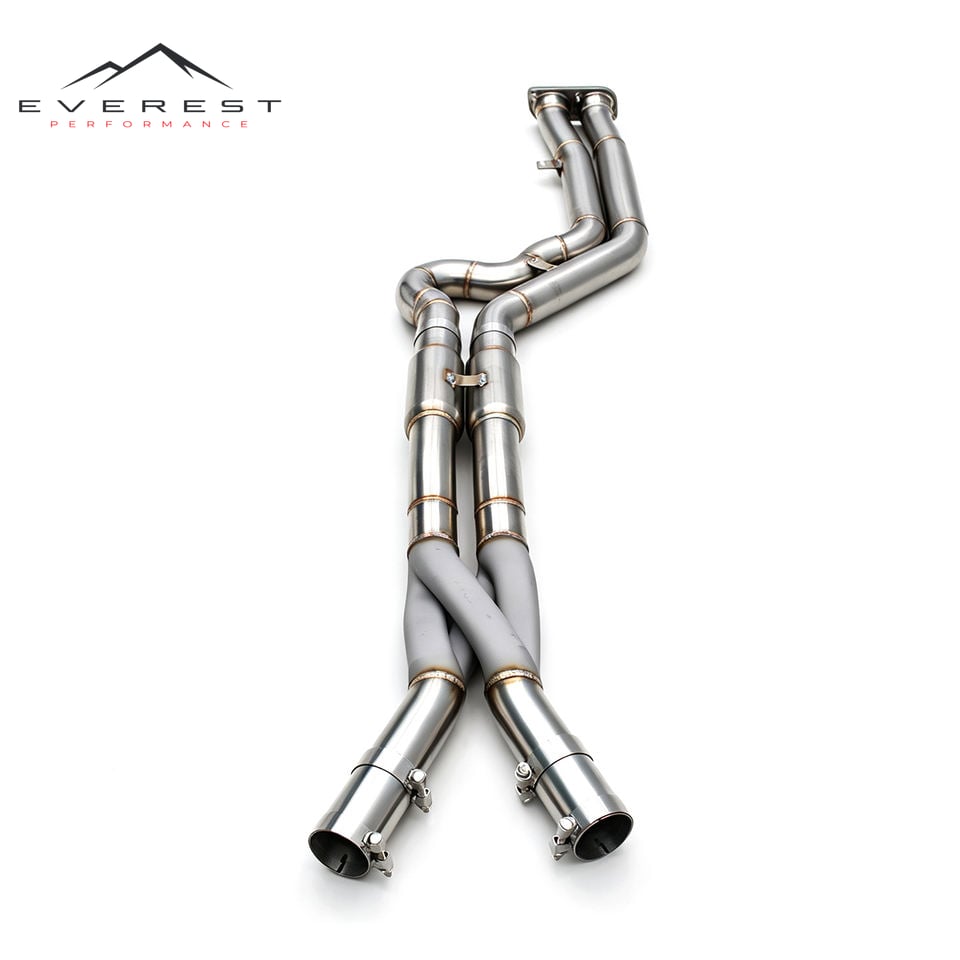 SS304 Exhaust Midpipe with Z/X Pipe for BMW X3M/X4M F97/F98 3.0T 2019-2023 2..75in High Quality Exhaust Midpipe Automotive Parts