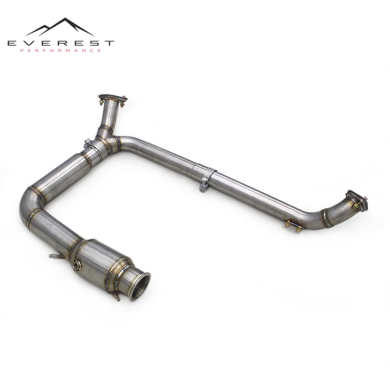 Exhaust Catted Downpipe for Porsche 718 Boxster/Cayman GTS 2.5T 2016-2023 with Catalyst Stainless Steel Exhaust System