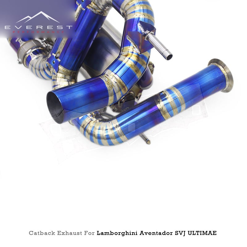 Performance Titanium Valved Exhaust Catback for Lamborghini Aventador SVJ 2011-2019 Supersport X Pipes Race Parts