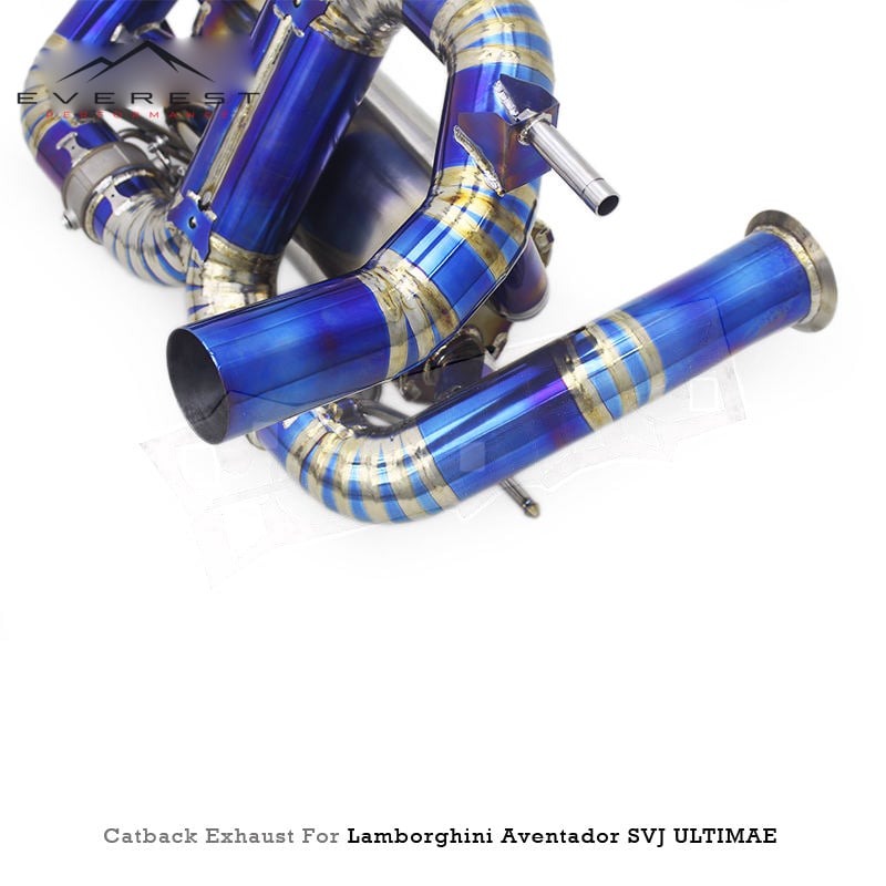 Performance Titanium Valved Exhaust Catback for Lamborghini Aventador SVJ 2011-2019 Supersport X Pipes Race Parts