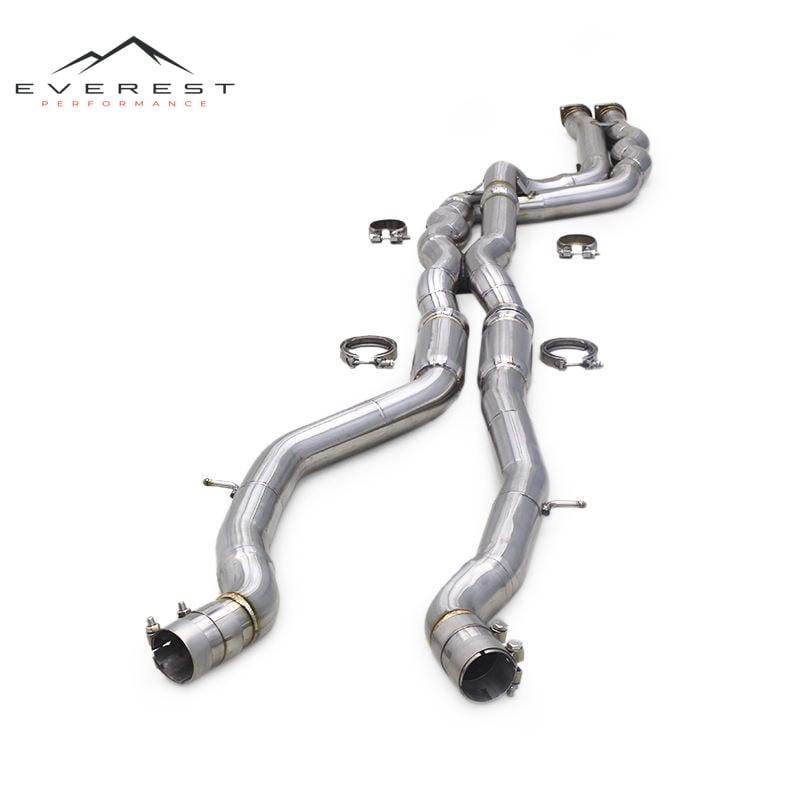 2.75 Inch Equal Length Mid/Middle Pipes for BMW M3/M4 F80/F82/F83 S55 3.0T 2014-2019 Stainless Steel Exhaust Pipe System