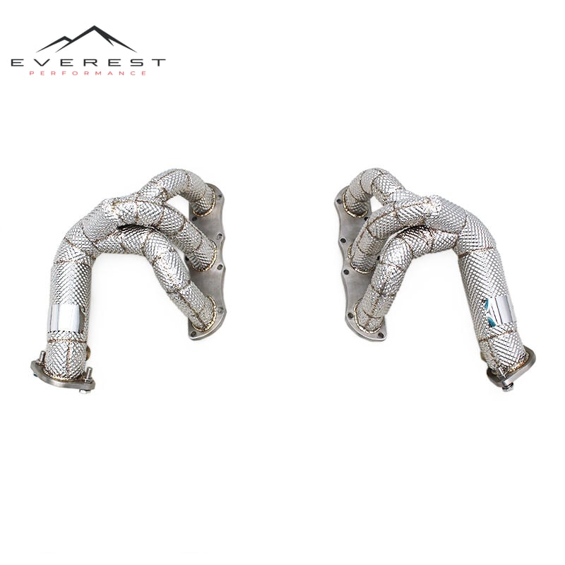 SS304 Exhaust Manifold for Porsche 981 Boxster/Cayman 2.7L/3.4L 2012-2015 Manifold With Heat Shield