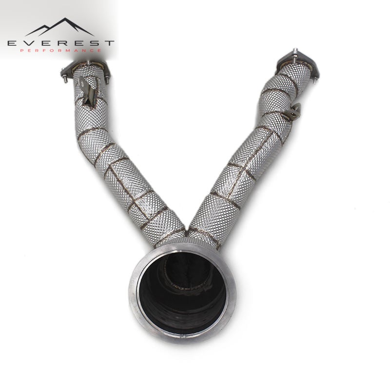 High Performance Downpipe for Porsche Macan 3.0T 2021-2023 Free Flow Race Front Down Pipes