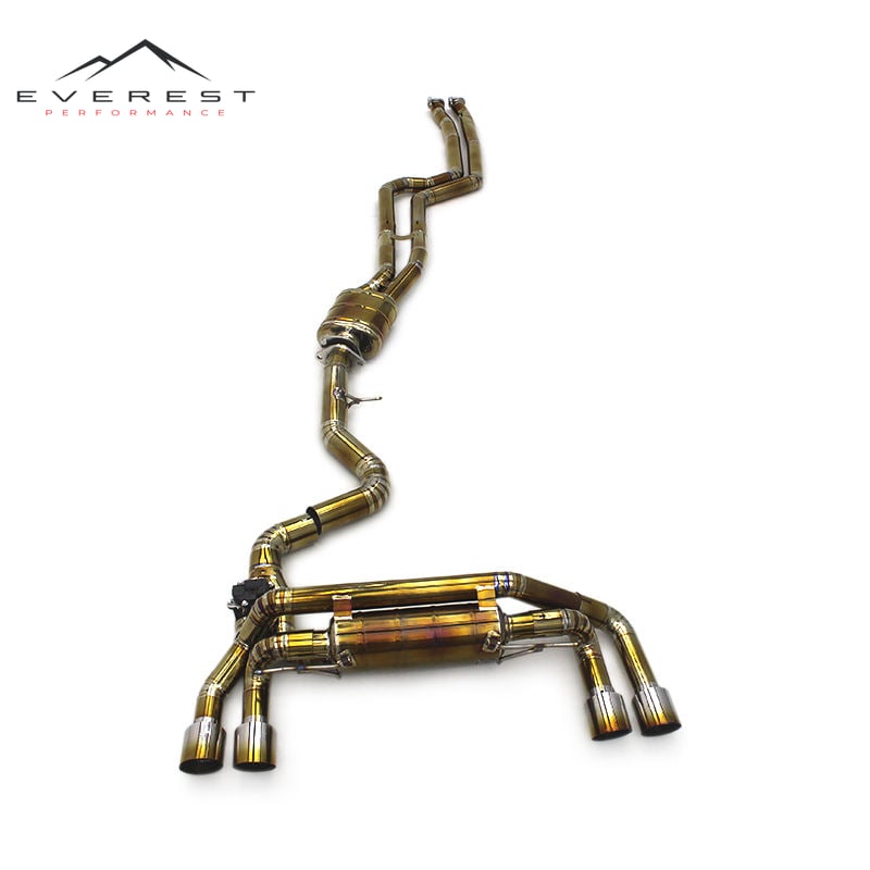 Racing Valvetronic Catback Exhaust Pipes for BMW 1M N54 3.0T 2011+ Titanium Lightweight With Valved Muffler Exhaust Pipes