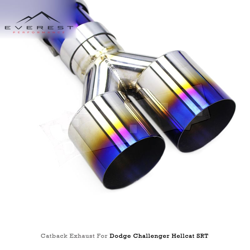 Titanium Exhaust Pipe System for Dodge Challenger Hellcat 6.2T 2016-2022 Racing Sport Car Valvetronic Catback Exhaust