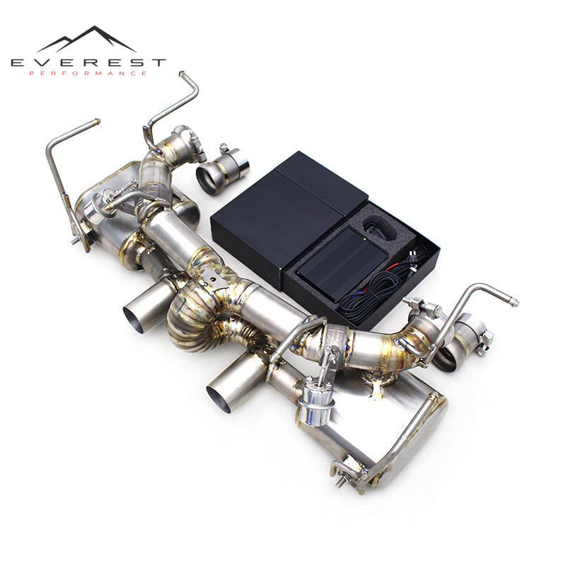 Racing Titanium 1.2mm Brushed Exhaust Pipes System Ferrari 458 4.5L 2011-2013 Vacuum Valve Catback Independent Controller