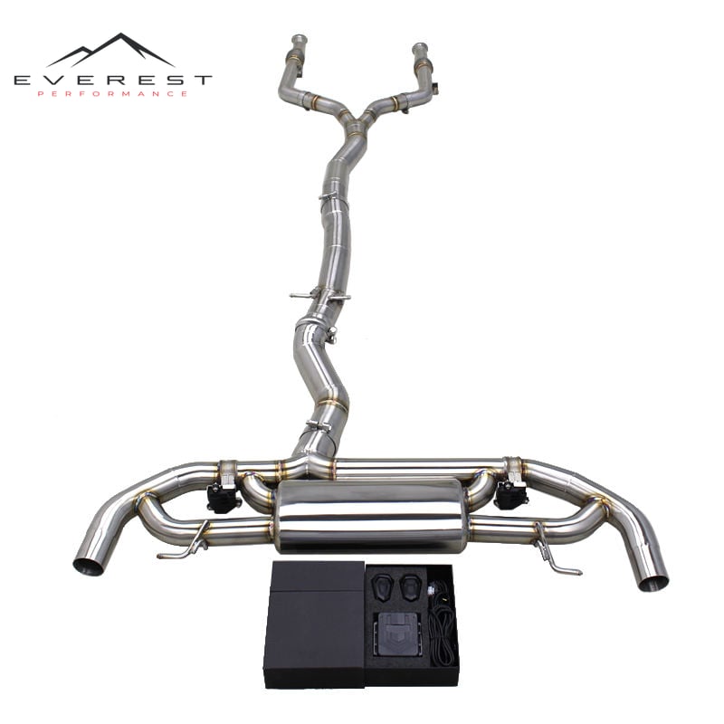 Valved Exhaust for Mercedes-Benz C43 AMG 3.0 2020-2024 Valvetronic Y Pipe Sport Exhaust System with Valve Control Kit