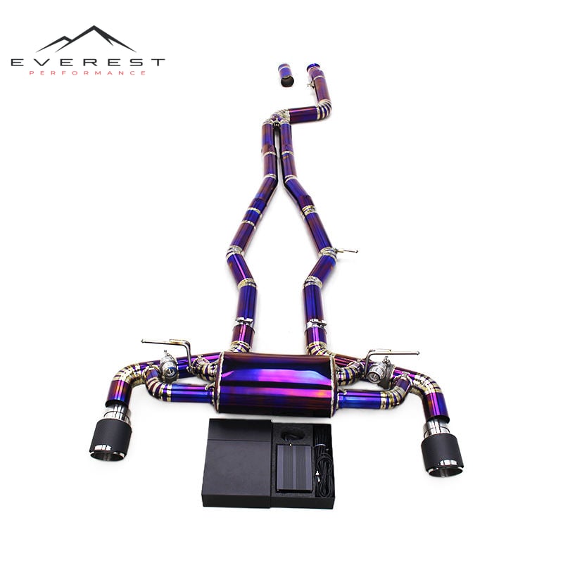 Titanium Purple Catback for Toyota Supra A90 3.0T 2020-2023 Valvetronic Exhaust System Car Exhaust Muffler Catback