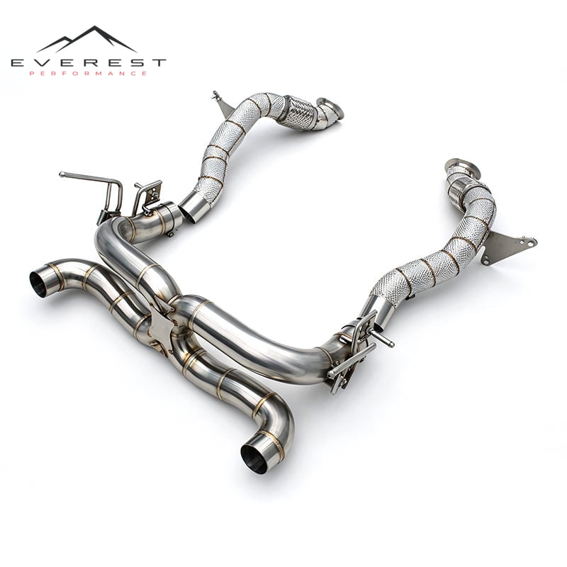 Catback Exhaust Pipes for Ferrari 488 GTB/Spider/Pista 3.9T V8 2015-2019 Stainless Steel Direct Downpipe Enhanced Power