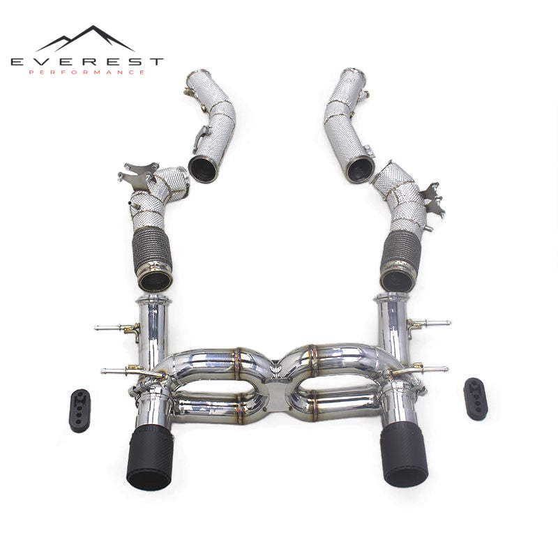 Custom Exhaust System for Maserati MC20 3.0T 2020-2024 Stainless Steel Muffler Free Flow Pipe Straight Downpipe Catback Exhaust
