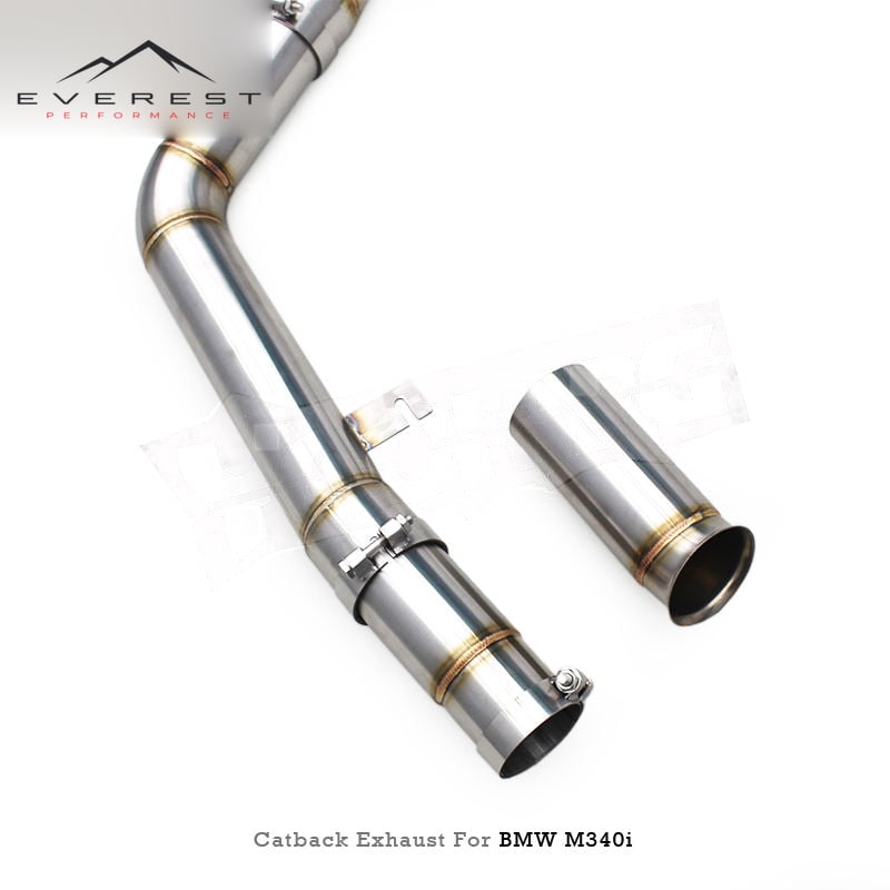 Racing SS304 Valvetronic Catback Exhaust Pipes System for BMW M340 M340i G20 B58 3.0T 2020+ With Valved Muffler Exhaust Pipes