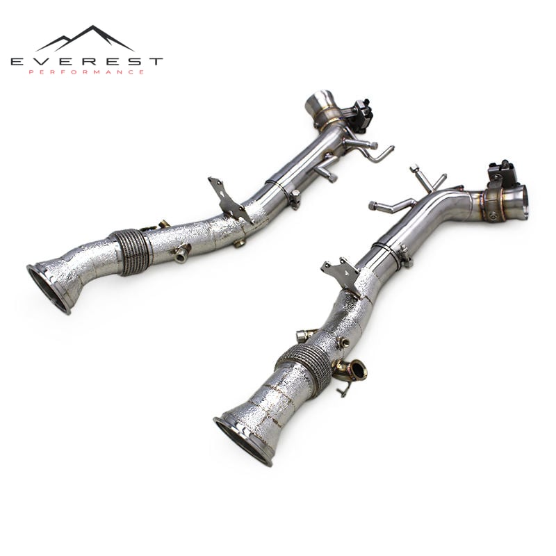 High Performance Exhaust System for Ferrari 296 GTB V6 3.0T 2021-2024 Straight Through Downpipe Axle Back With Valve