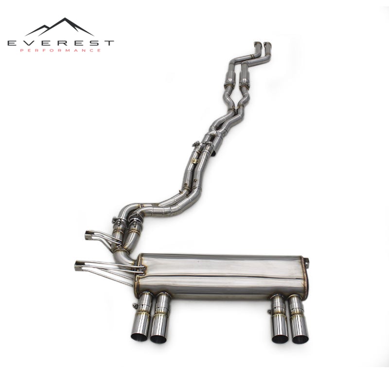 Performance T304 Catback for BMW M3 E46 2004-2006 Engine Resonator Midpipe Rear Muffler Catback Exhaust Muffler Rear Axle Back