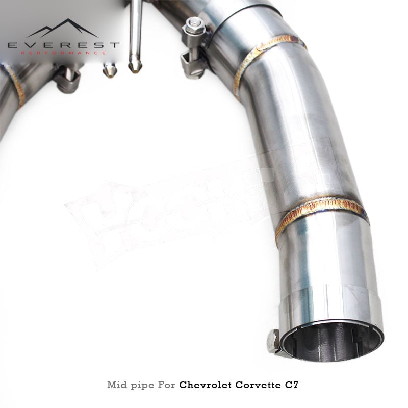 SS304L Exhaust X Midpipe for Chevrolet Corvette C7 V8 6.2L 2014-2019 High Performance Equal Length Exhaust Pipe