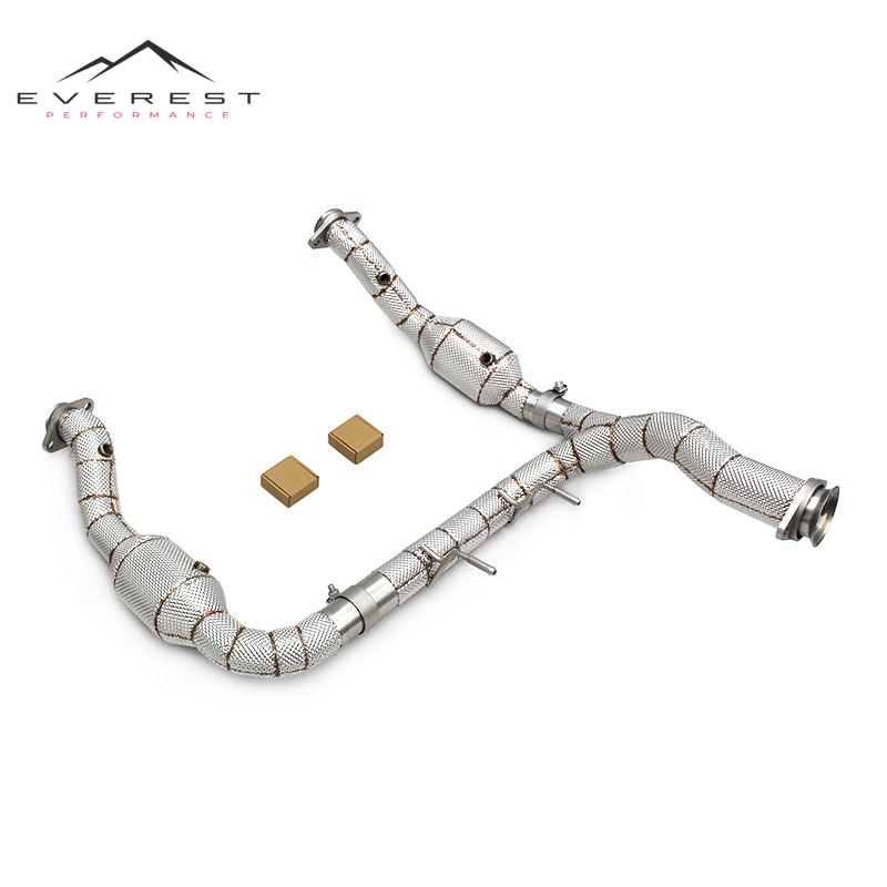 Exhaust Downpipe for Ford F150 3.5TT 2015-2019 Exhaust System Stainless Steel High Performance Acoustical Damper Exhaust Downpip